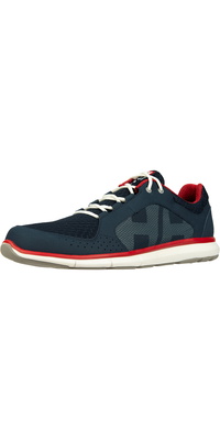 2026 Helly Hansen Hommes Ahiga V4 Hydropower Chaussures De Voile 11582 - Navy / Flag Red
