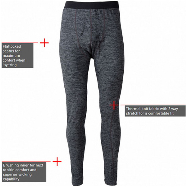Gill Hommes Base Layer Leggings Ash 1283