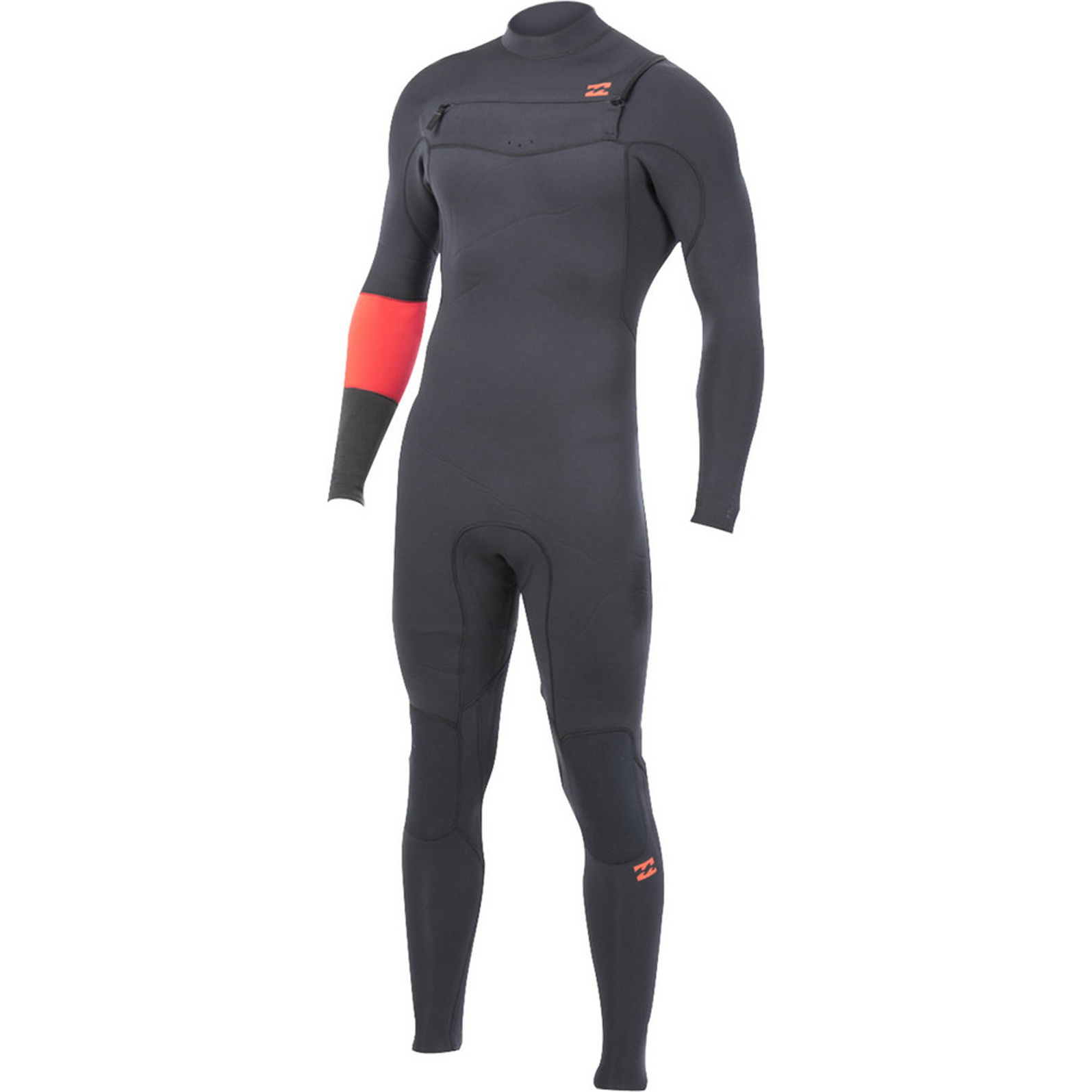 2015 Billabong Revolution Chest Zip 3 / 2mm Combinaison en GRAPHITE Q43M04