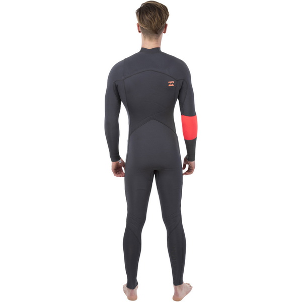2015 Billabong Revolution Chest Zip 3 / 2mm Combinaison en GRAPHITE Q43M04