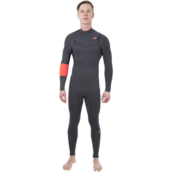2015 Billabong Revolution Chest Zip 3 / 2mm Combinaison en GRAPHITE Q43M04
