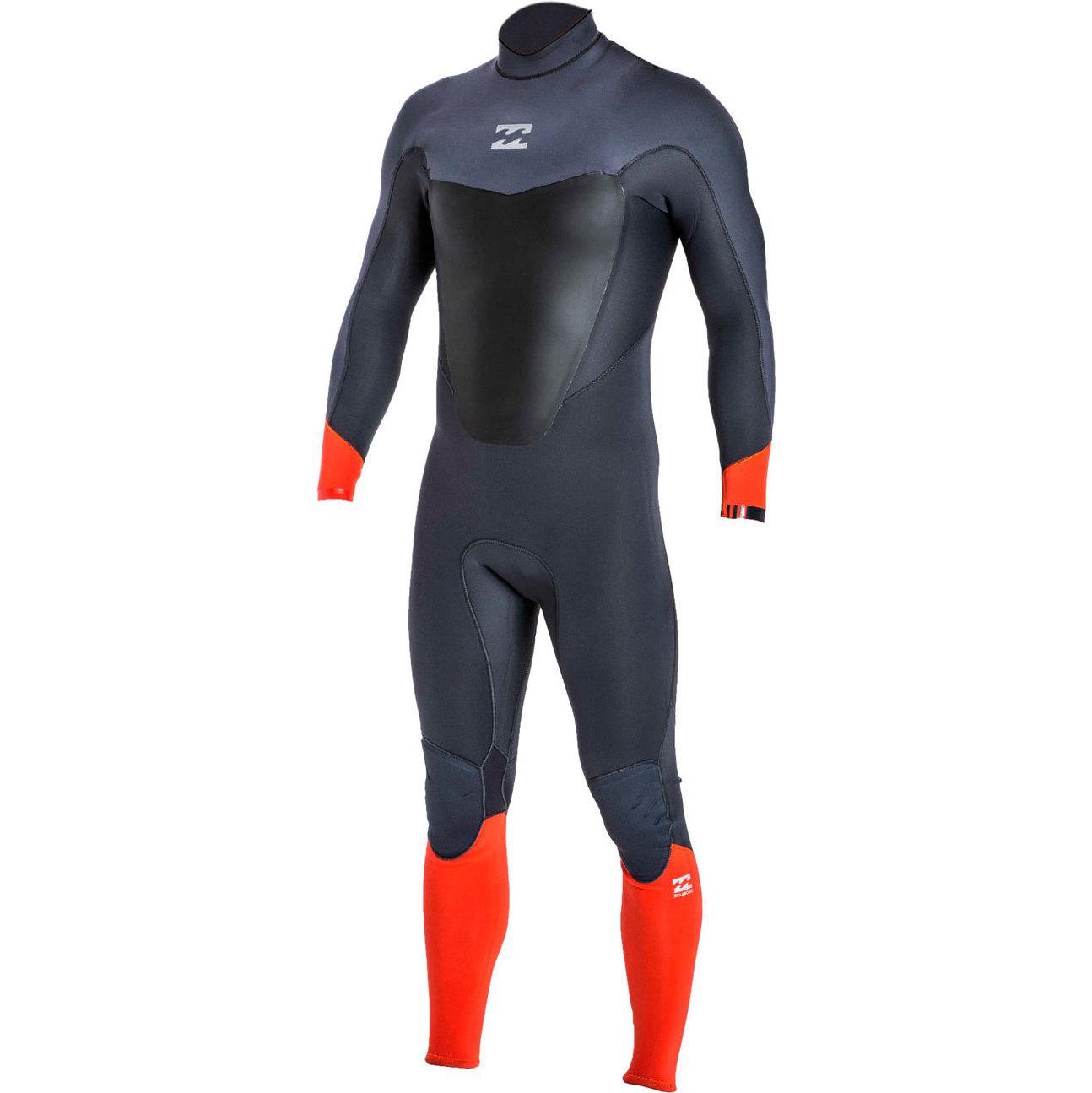 2017 Billabong Absolute Comp 3 / 2mm Retour Zip Wetsuit ORANGE Z43M07