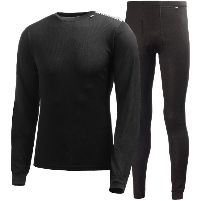 2025 Helly Hansen Comfort Dry 2-Pack Base Layer BLACK 48676