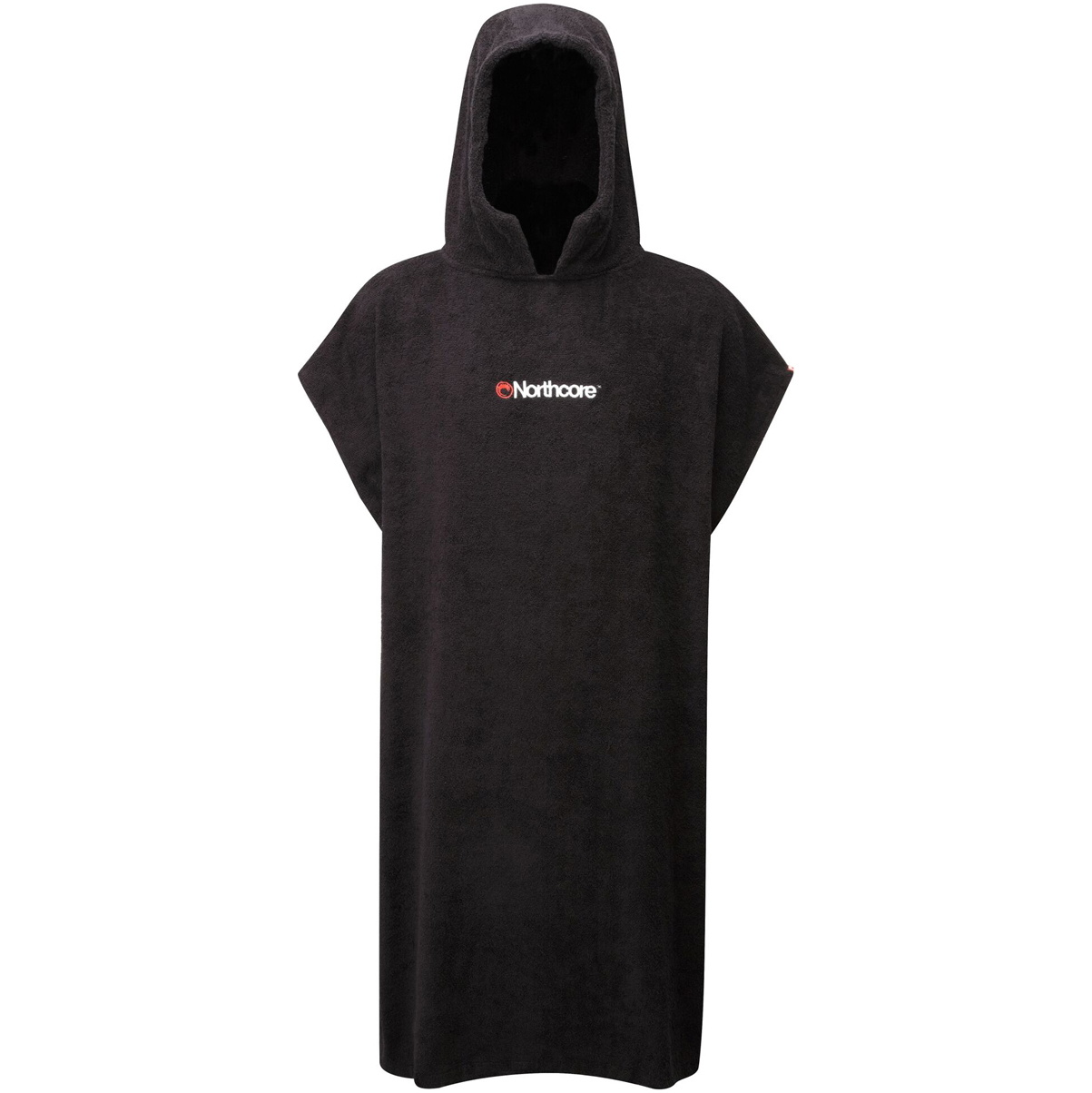2026 Northcore Beach Basha Hooded Towel Changing Robe / Poncho NOCO24 - Black