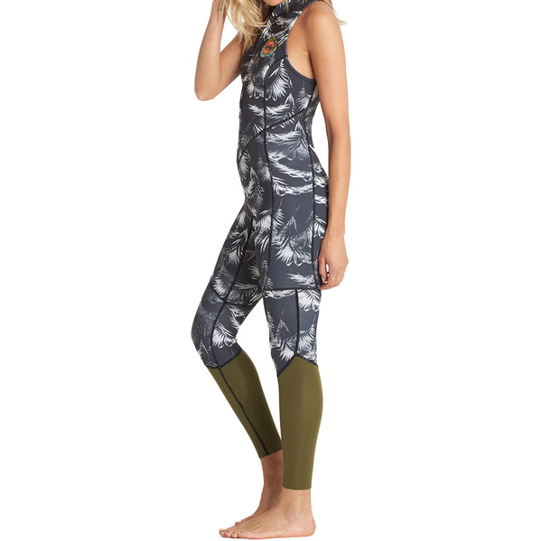 Billabong Mesdames Salty Jane 2mm Flatlock combinaison NOIR SANDS C42G04