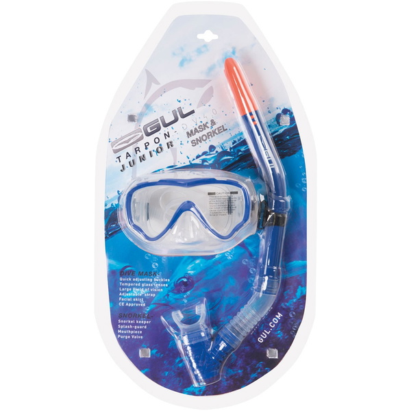 2020 Gul Junior Masque Et Tuba Tarpon Situé Dans Gd0002 Bleu / Noir