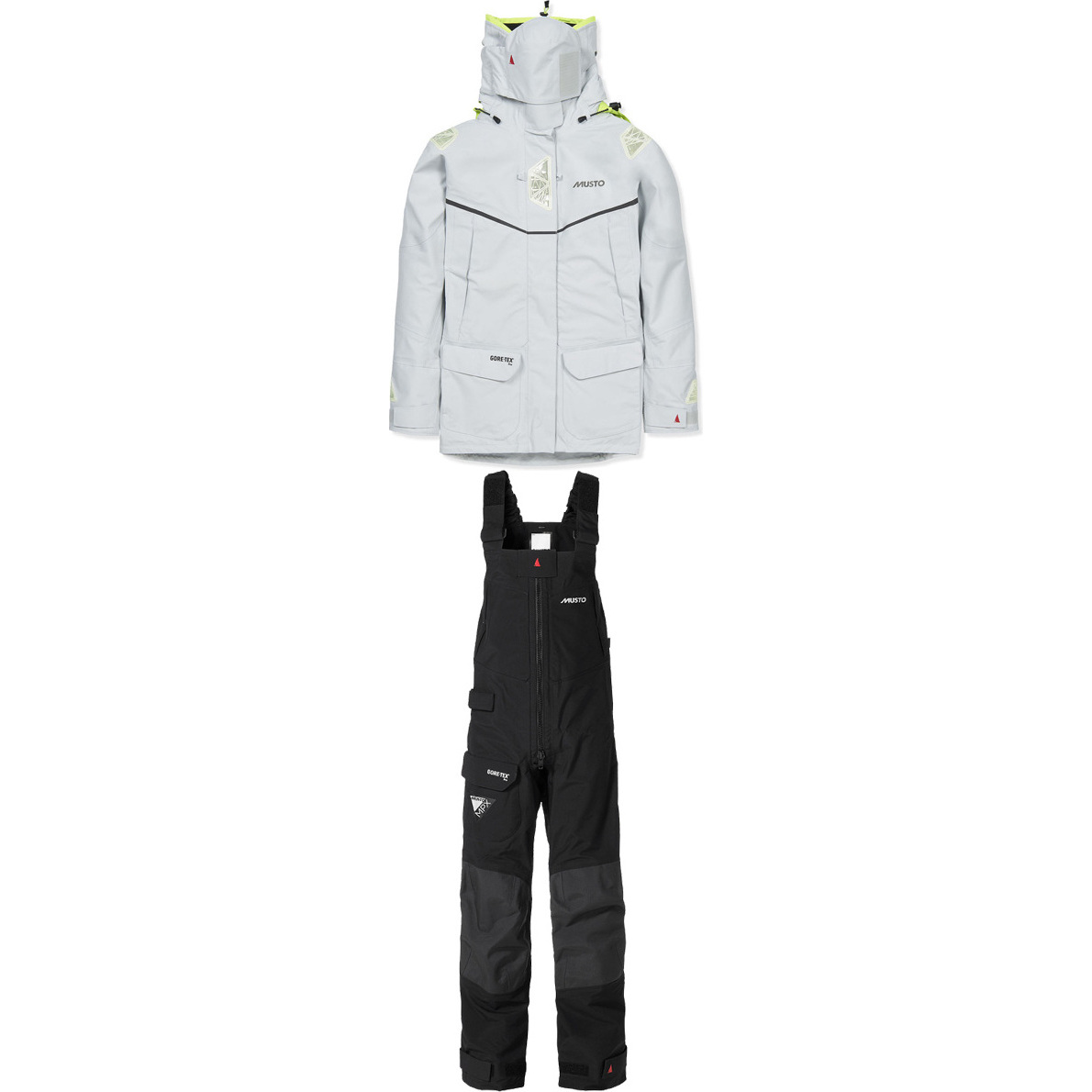 Musto Femme MPX Goretex Offshore Veste SM151W3 & Trouser SM1520 Combi Set PLATINUM / NOIR