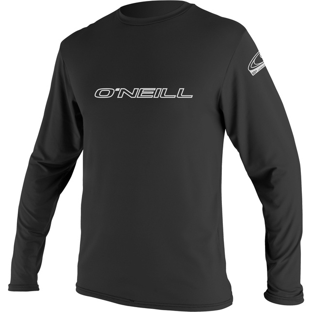 2026 O'Neill Hommes Basic Skins Long Sleeve Rash Tee 4339 - Black