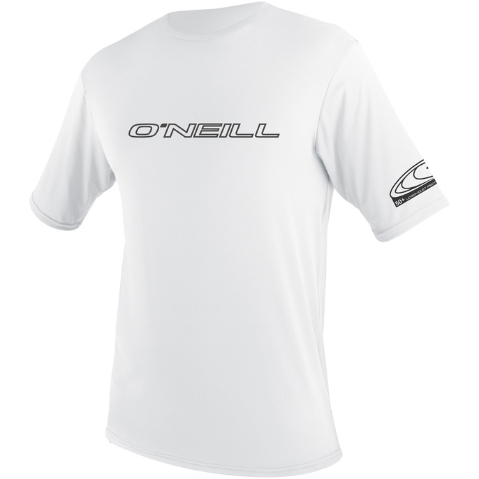 2026 O'Neill Hommes Basic Skins Short Sleeve Sun Shirt 3402 - White