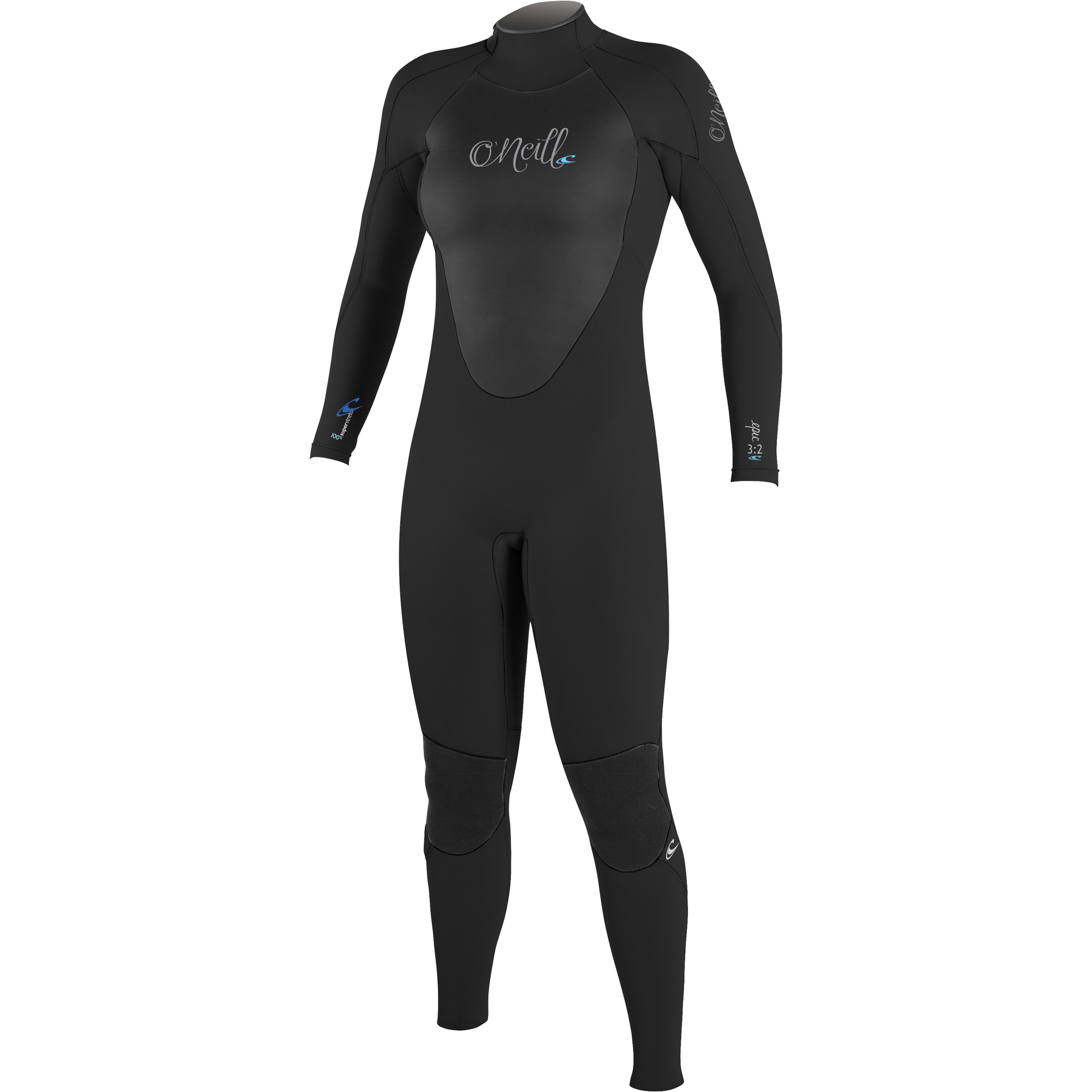 Des Femmes O'neill Epic 4/3mm Back Zip Gbs Combinaison Néoprène Noir 4214