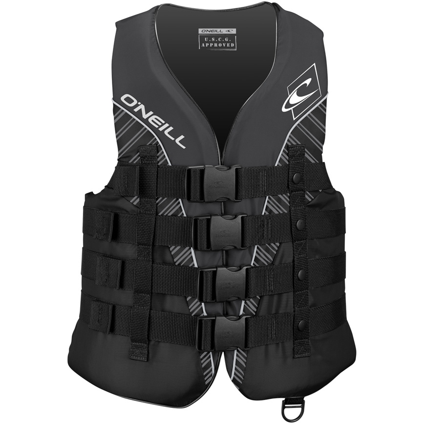 2026 O'neill Superlite 50n Ce Impact Vest 4723 - Noir / Smoke / Blanc