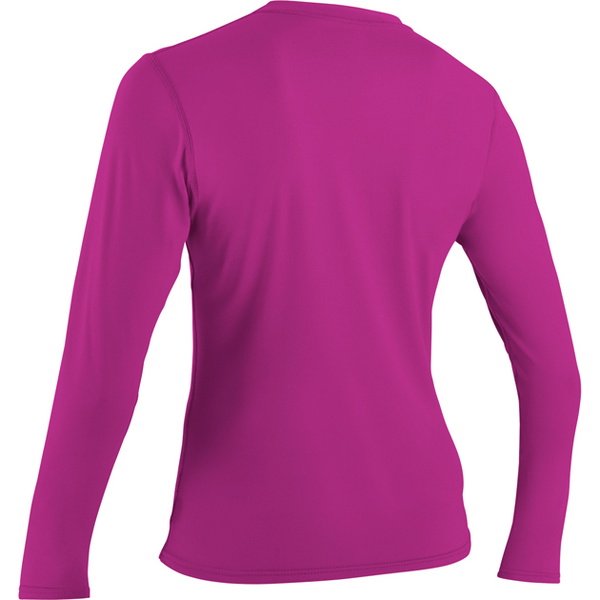 2026 O'Neill Womens Basic Skins Long Sleeve Rash Tee FOX PINK 4340