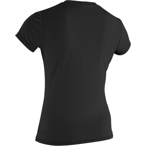2026 O'neill Basique Femme Skins Rash Tee à Manches Courtes 3547 - Noir