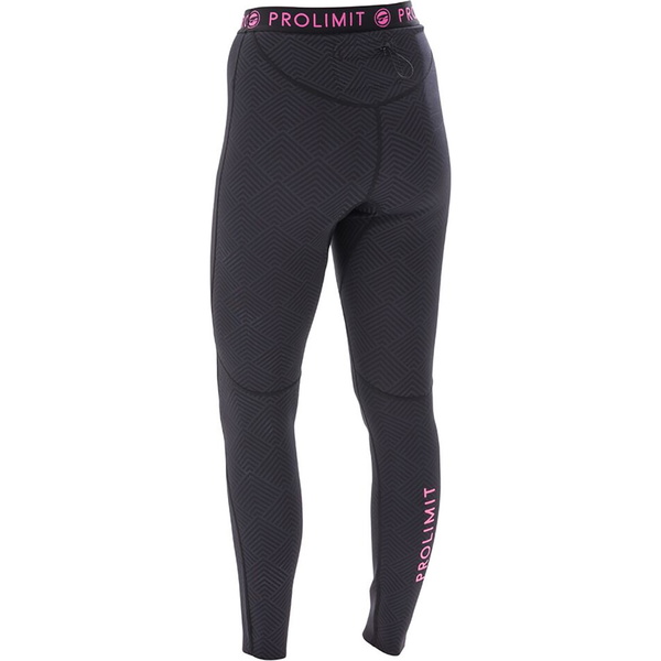 Prolimit Ladies SUP Athletic rapide Dry Pantalon Noir / Rose 64760
