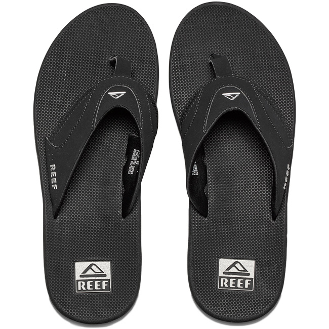 Reef Hommes BLACK SILVER 2026 Tongs Fanning R2026
