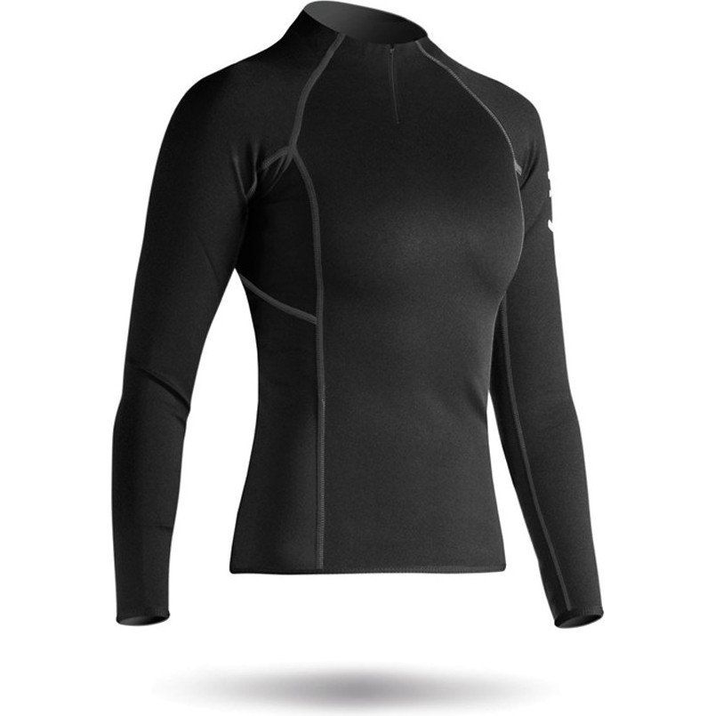 Zhik Molletonné Hydrophobe Pour Femmes 2021 Zhik Zip Top410zw Noir