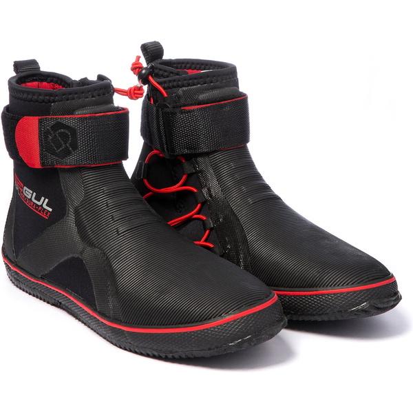 Bottes De Dériveur à Lacets Tout Usage Gul 2025 5mm BO1304-B2 - Black / Rouge