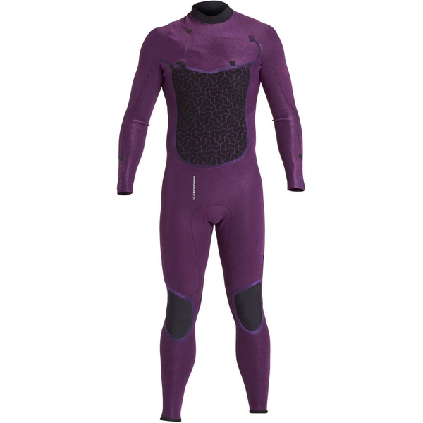 2019 Billabong Hommes Furnace Absolute X 5/4mm à Capuchon Chest Zip Combinaison Q45m08 Noir