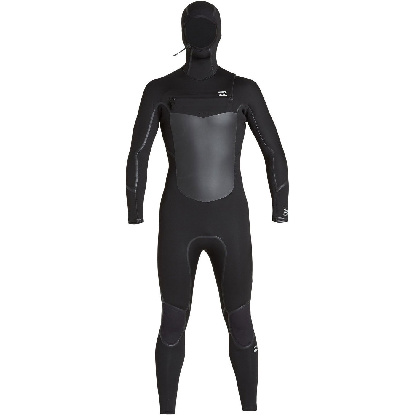 2019 Billabong Hommes Furnace Absolute X 5/4mm à Capuchon Chest Zip Combinaison Q45m08 Noir