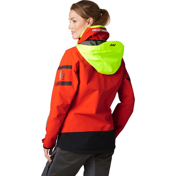 2021 Helly Hansen Skagen Veste Et Pantalon De Navigation Hauturière Skagen Pour Femmes - Tomate Cerise / ébène