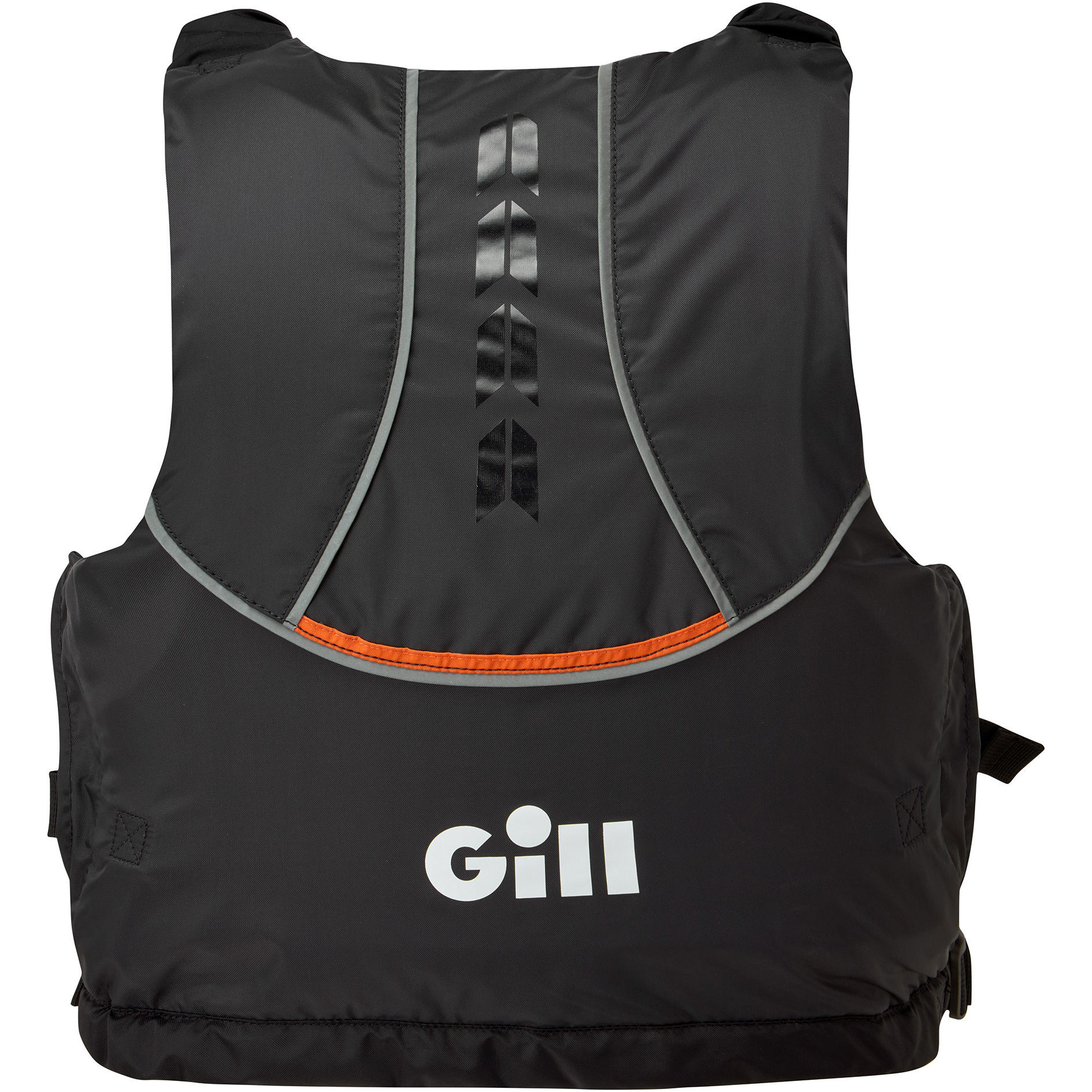 2026 Gill Pursuit Pro Racer Side Zip 50N Aide à La Flottabilité 4916 - Black / Orange