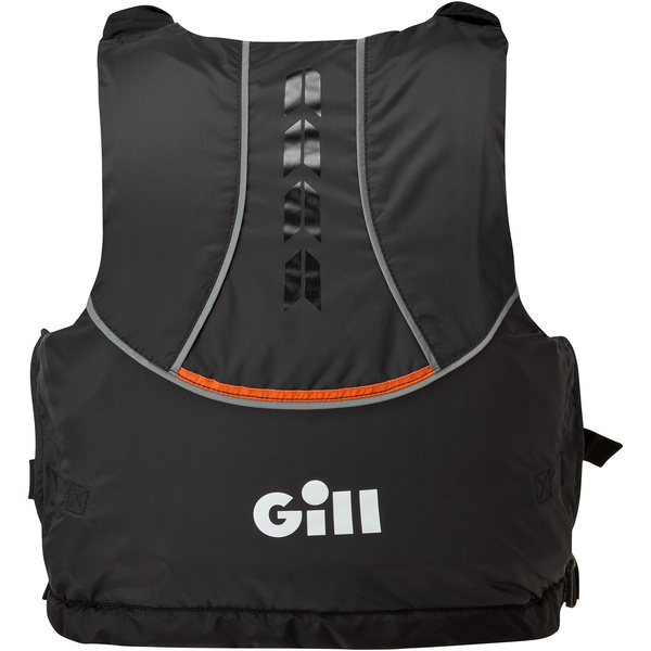 2026 Gill Pursuit Pro Racer Side Zip 50N Aide à La Flottabilité 4916 - Black / Orange