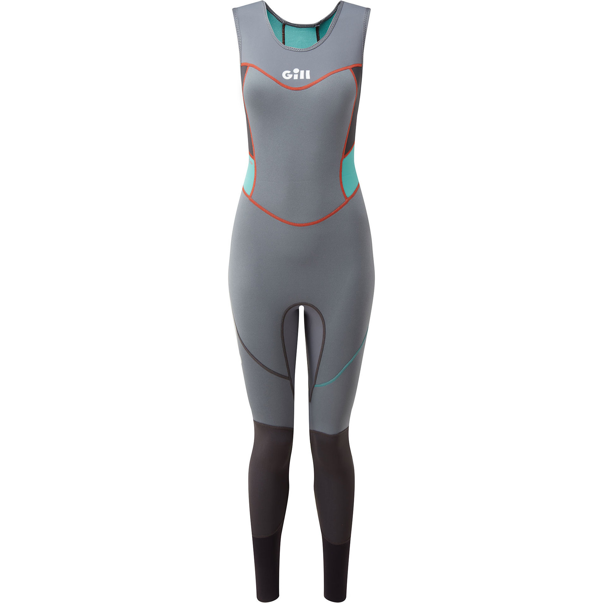 2024 Gill Femmes Zenlite 2mm Flatlock Skiff Combinaison Néoprène 5002W - Steel Grey