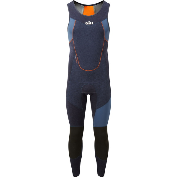 Gill Mens Race Firecell 3.5mm Neoprene Skiff Suit RS16 - Dark Denim / Orange