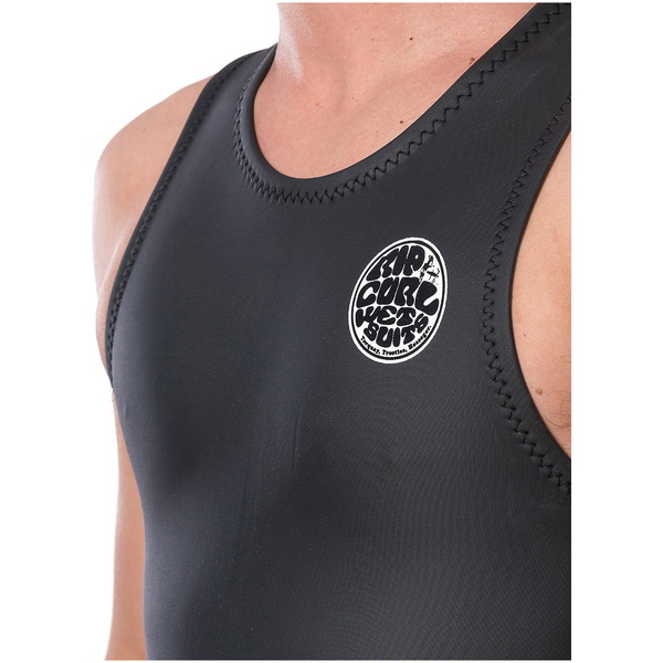 2026 Rip Curl Hommes Dawn Patrol 1.5mm Back Zip Long John Combinaison Néoprène WSM9IM - Black