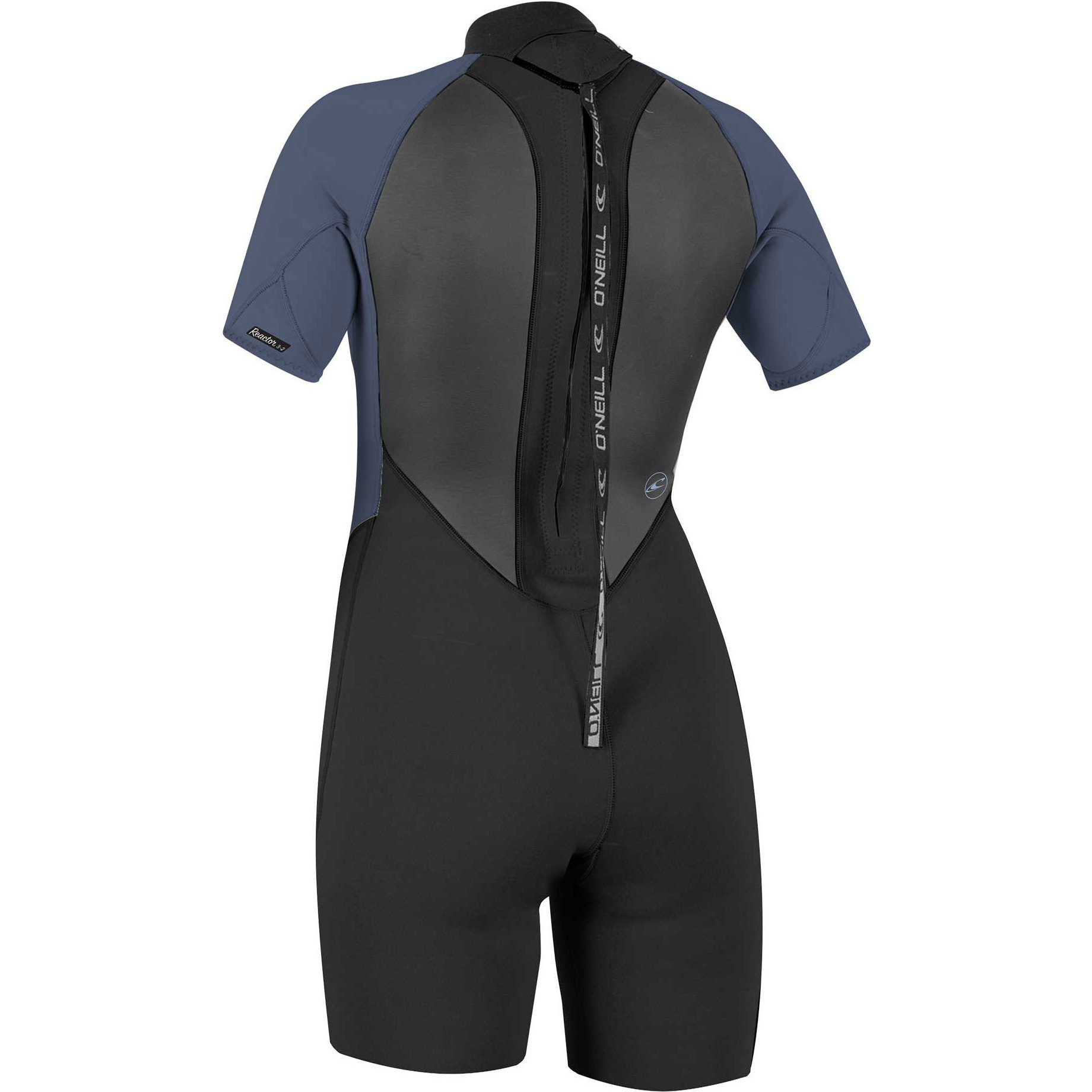 2025 O'Neill Femmes Reactor II 2mm Back Zip Shorty Combinaison Néoprène 5043 - Black / Mist