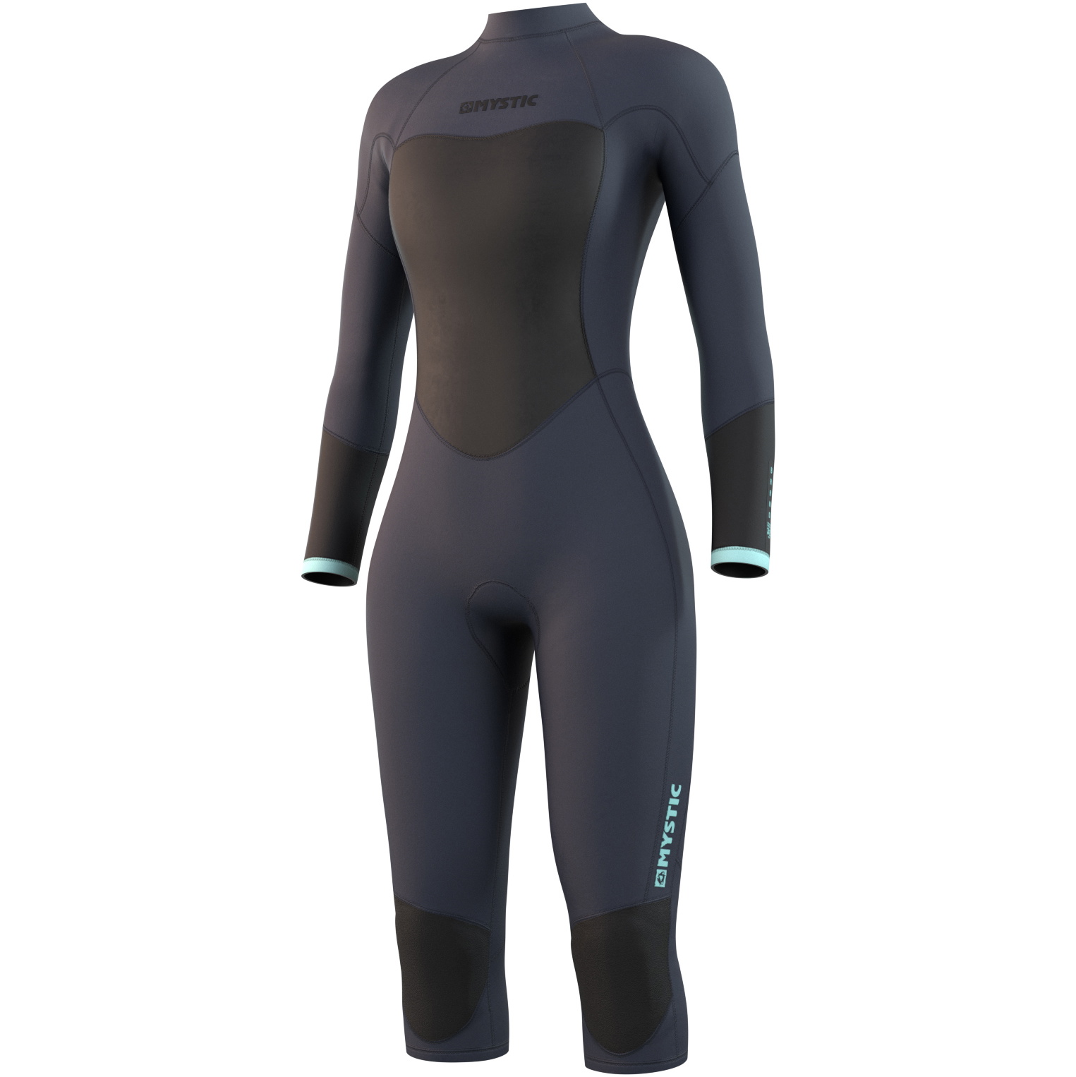 Mystic Femmes Brand 3/2mm Long Arm Short Leg Back Zip Combinaison Néoprène 21032 - Night Blue