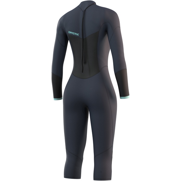 Mystic Femmes Brand 3/2mm Long Arm Short Leg Back Zip Combinaison Néoprène 21032 - Night Blue