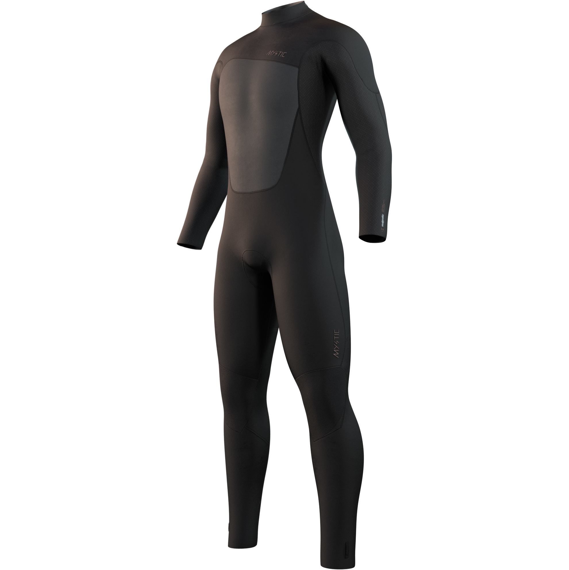 2026 Mystic Hommes Majestic 5/4mm Back Zip Combinaison Néoprène 35000.230003 - Black