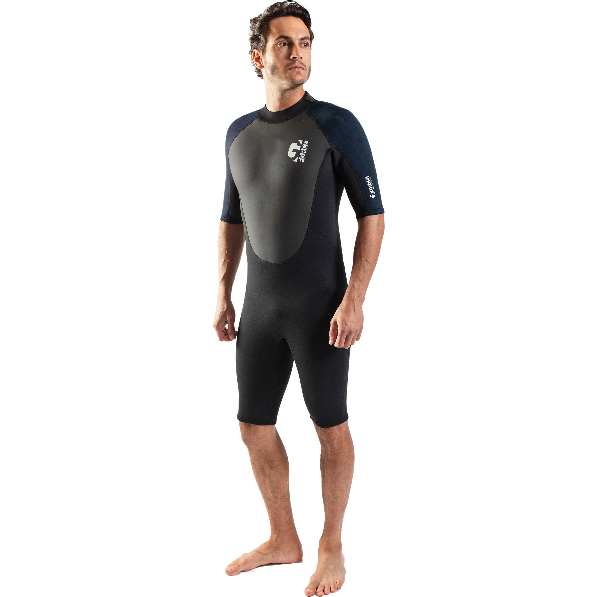 2026 Gul Hommes G-Force 3mm Back Zip Shorty Combinaison Néoprène GF3305-B7 - Black / Navy