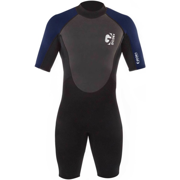 2026 Gul Hommes G-Force 3mm Back Zip Shorty Combinaison Néoprène GF3305-B7 - Black / Navy