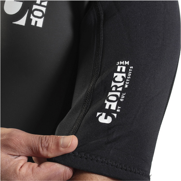 2026 Gul Hommes G-Force 3mm Back Zip Shorty Combinaison Néoprène GF3305-B7 - Black