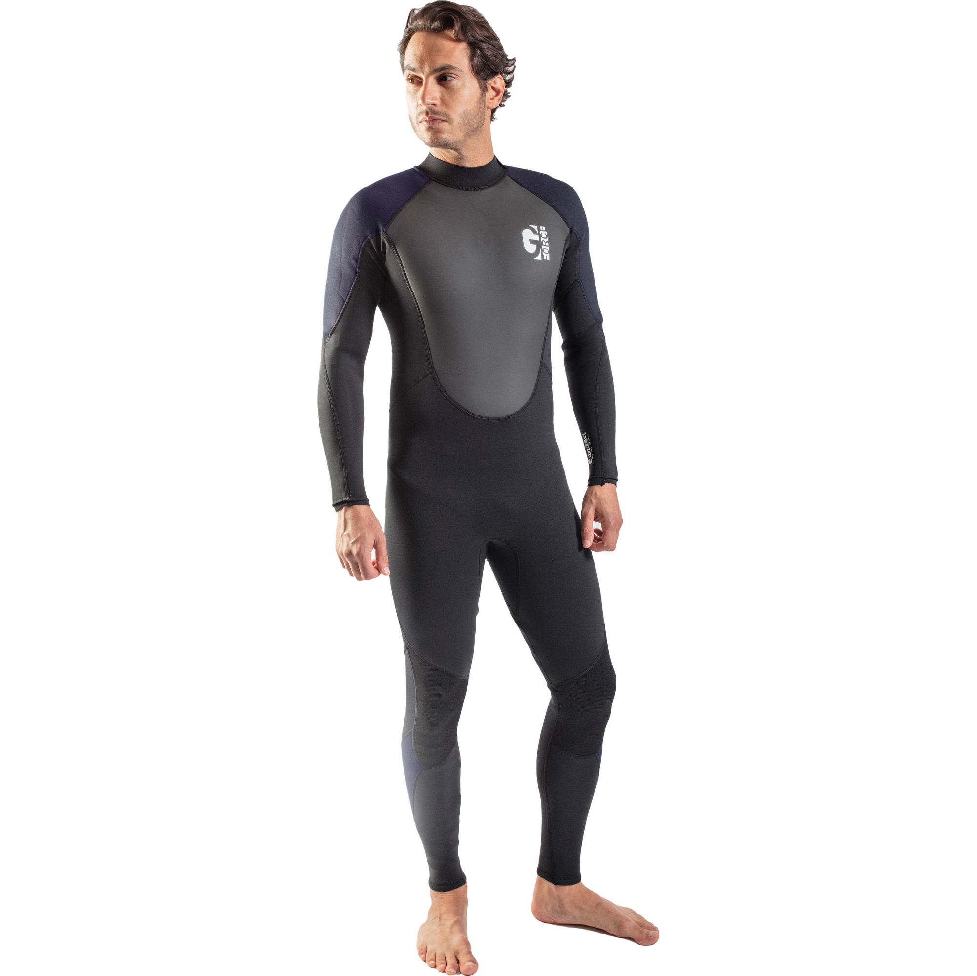 2026 Gul Hommes G-Force 3mm Back Zip Flatlock Combinaison NÃ©oprÃ¨ne GF1305-B7 - Black / Navy