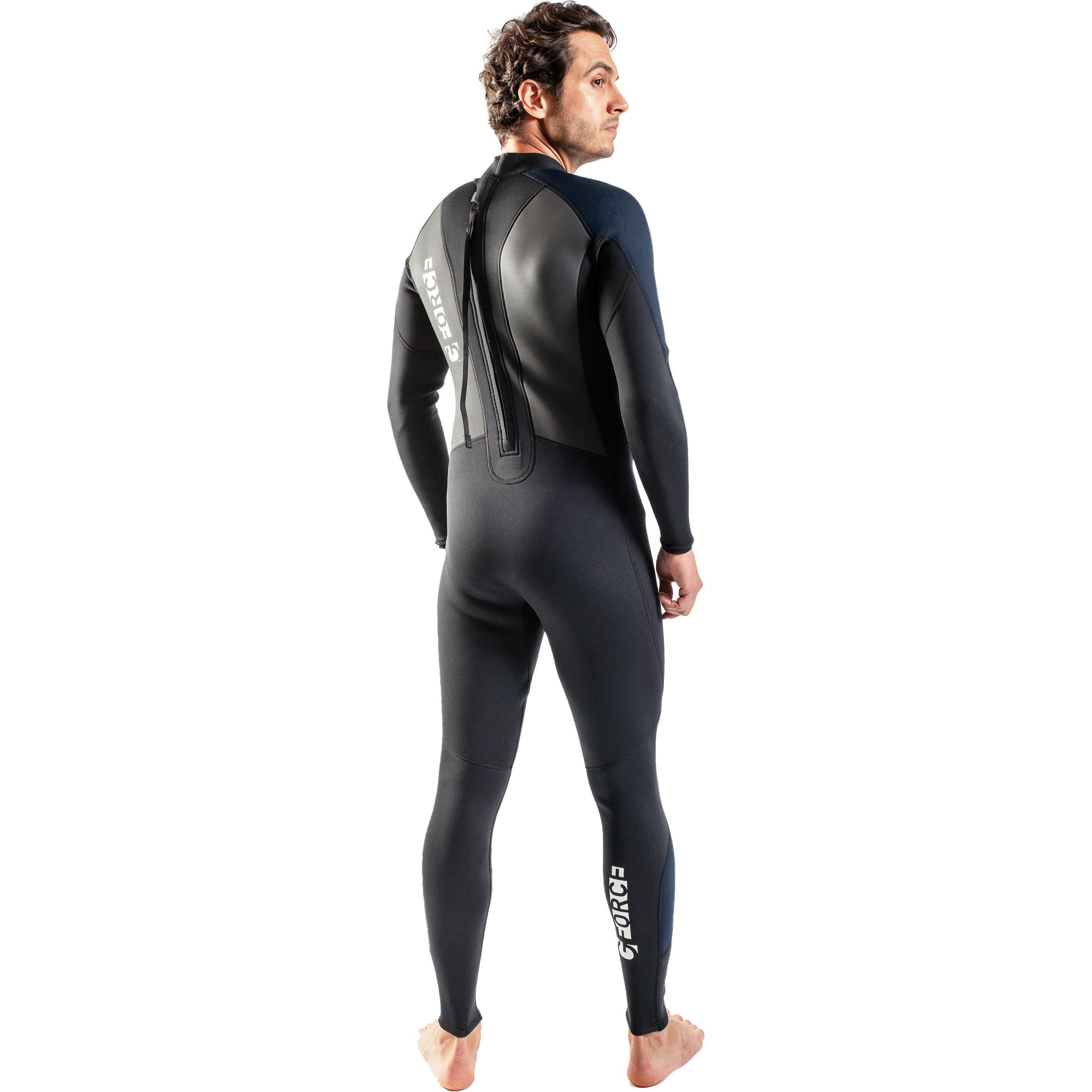 2026 Gul Hommes G-Force 3mm Back Zip Flatlock Combinaison NÃ©oprÃ¨ne GF1305-B7 - Black / Navy