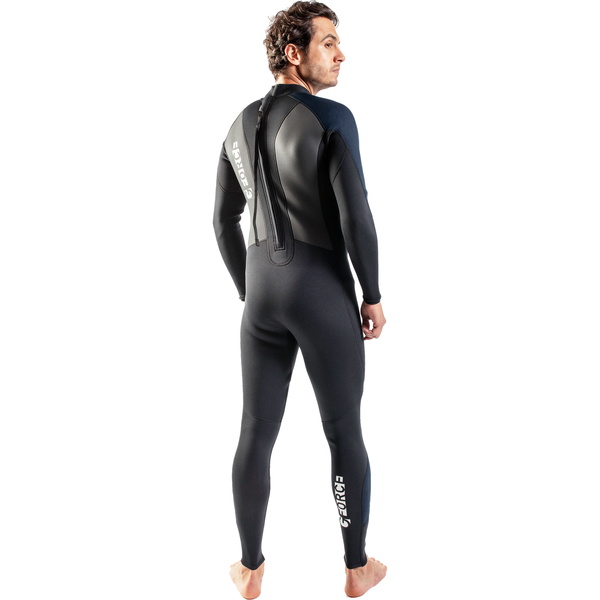 2026 Gul Hommes G-Force 3mm Back Zip Flatlock Combinaison Néoprène GF1305-B7 - Black / Navy