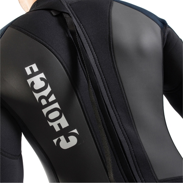 2026 Gul Hommes G-Force 3mm Back Zip Flatlock Combinaison Néoprène GF1305-B7 - Black / Navy