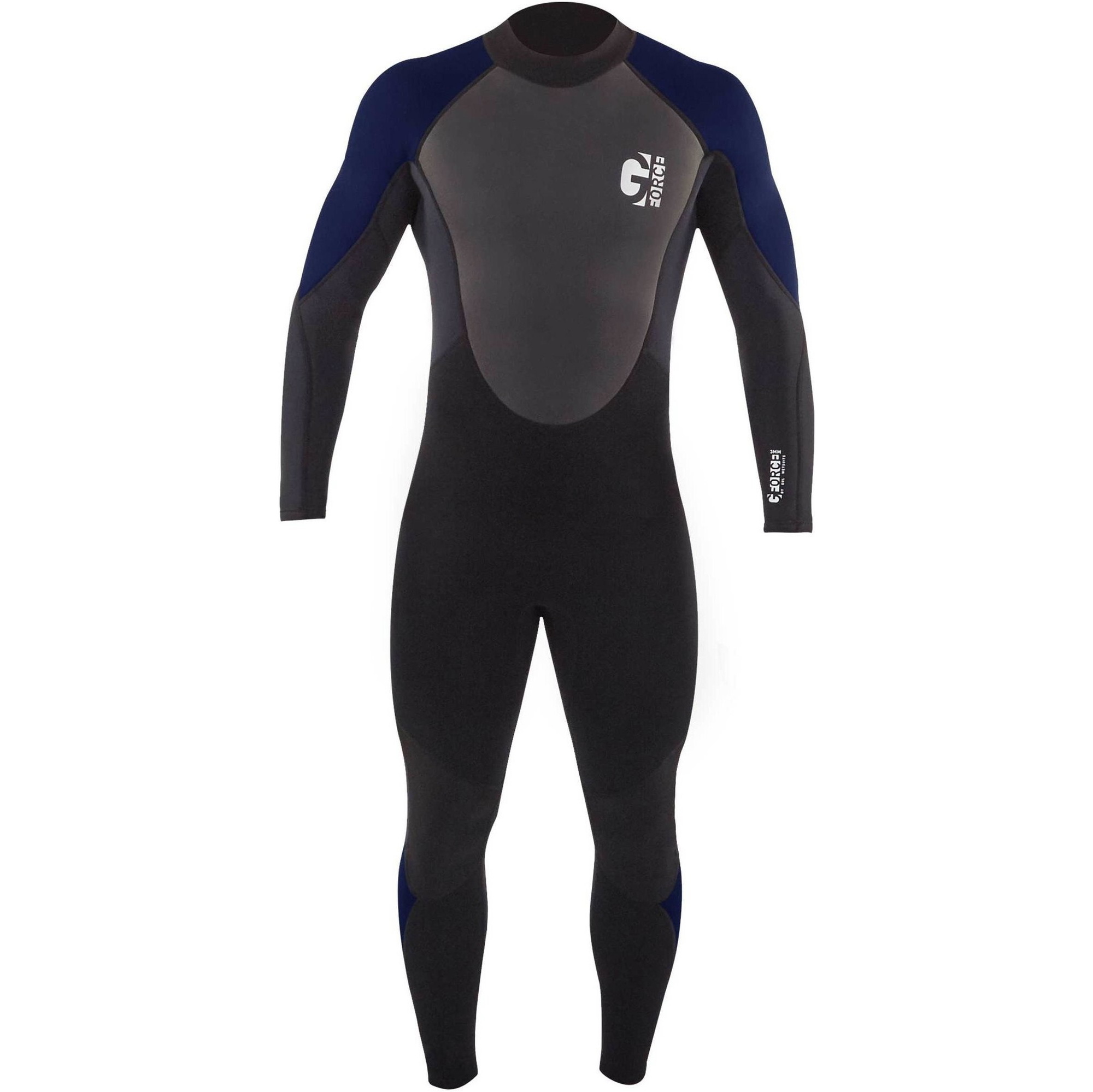 2026 Gul Hommes G-Force 3mm Back Zip Flatlock Combinaison NÃ©oprÃ¨ne GF1305-B7 - Black / Navy