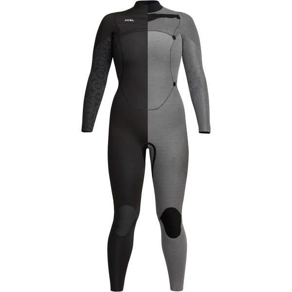 2023 Xcel Femmes Comp 3/2mm Chest Zip Combinaison Néoprène WN32ZX - Graphite / Tie Dye