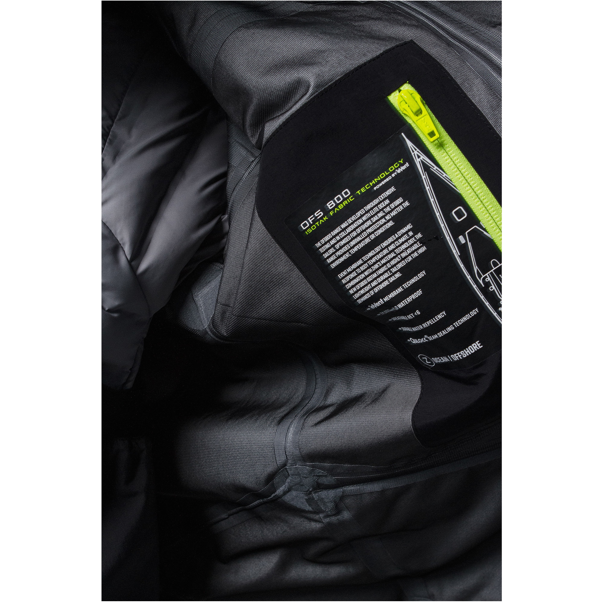 2026 Zhik Unisexe OFS800 Offshore Sailing Jacket JKT-0860-U-BLK - Black