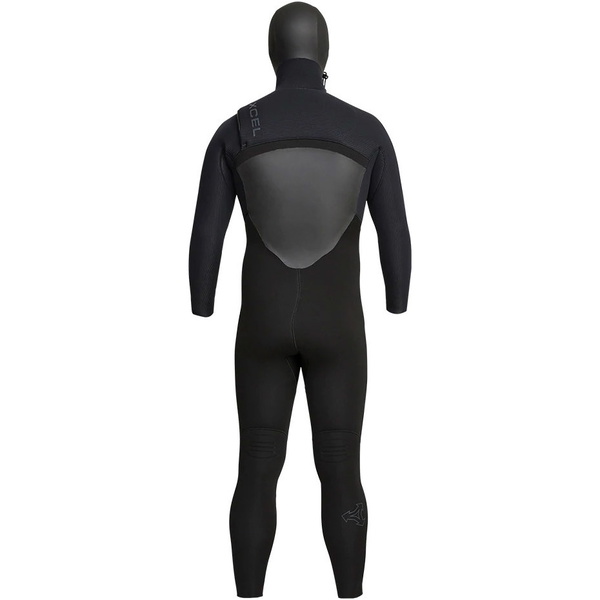 2023 Xcel Hommes Drylock 5/4mm à Capuche Chest Zip Combinaison Néoprène MC54DH20 - Black