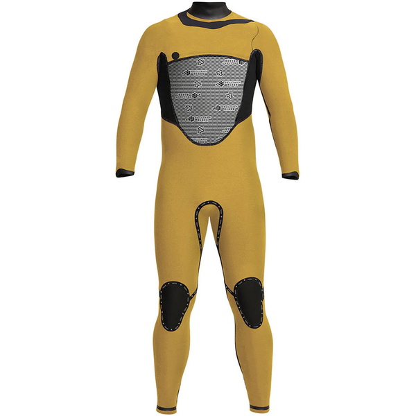 2023 Xcel Hommes Drylock 5/4mm à Capuche Chest Zip Combinaison Néoprène MC54DH20 - Black