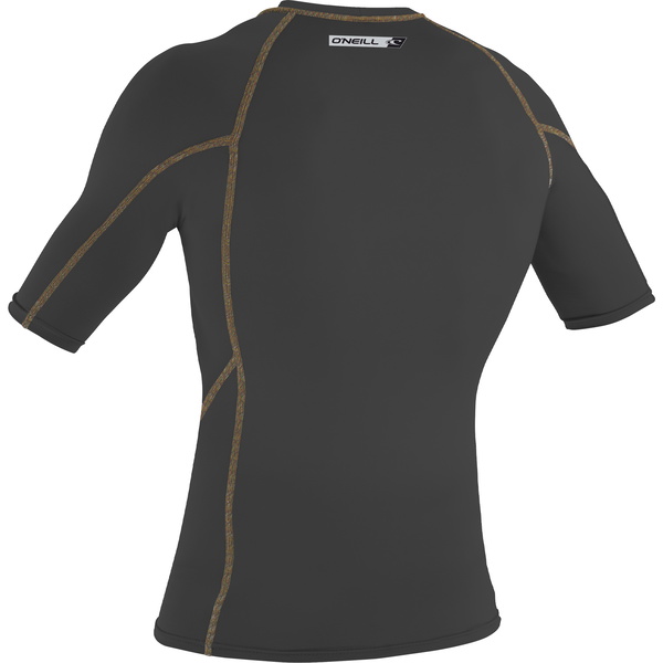2022 O'neill Premium Skins Pour Hommes Manches Courtes Rash Guard 4169b - Noir