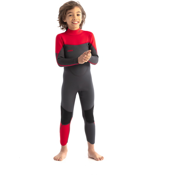 2026 Jobe Enfants Boston 3/2mm Back Zip Combinaison Néoprène 3035210 - Red