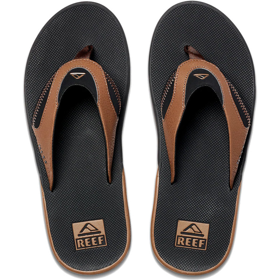 2026 Tongs Fanning Hommes Reef Ci8102 - Noir / Tan
