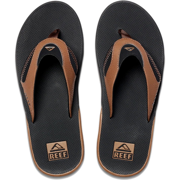 2026 Tongs Fanning Hommes Reef Ci8102 - Noir / Tan