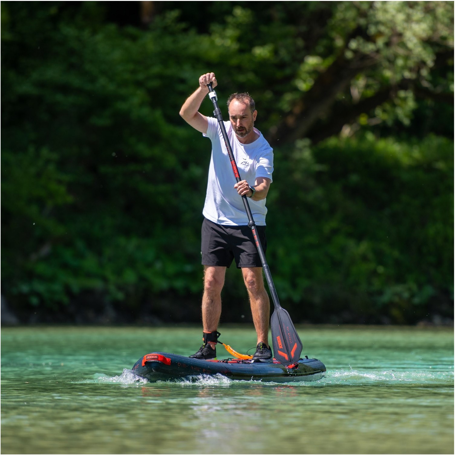 2026 Jobe Stream Carbon 100 Sup 3-piece Paddle 486723007 - Orange